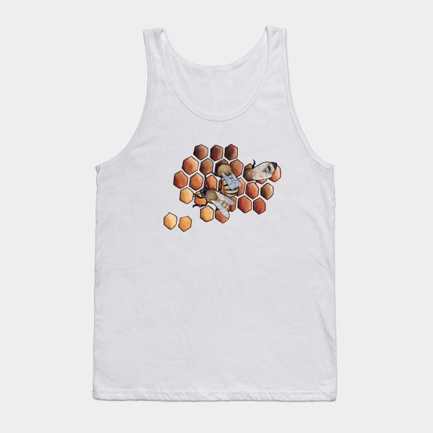 Honey Bees Tank Top by Heather Dorsch Creations